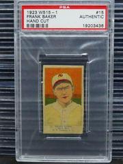 Frank Baker [Hand Cut] #15 Baseball Cards 1923 W515 1 Prices