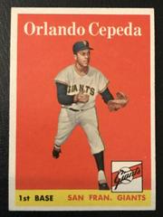 Orlando Cepeda #343 Baseball Cards 1958 Topps Prices