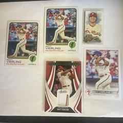 Matt Vierling [Green] Baseball Cards 2022 Panini Absolute Rookie Threads Retail Prices