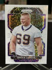 Brock Lesnar [White Sparkle Prizm] Football Cards 2021 Panini Prizm Prices
