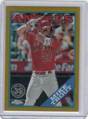 Mike Trout [Gold] Baseball Cards 2023 Topps Chrome Update 1988 Prices