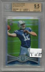 Andrew Luck [Passing Prism Refractor] #1 Football Cards 2012 Topps Chrome Prices