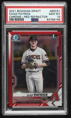 Chad Patrick [Red Refractor] #BDC-51 Baseball Cards 2021 Bowman Draft Chrome Prices