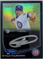 Kyuji Fujikawa [Silver Ink Black Refractor] Baseball Cards 2013 Topps Chrome Rookie Autograph Prices