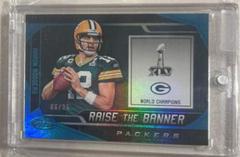 Aaron Rodgers [Teal] Football Cards 2019 Panini Certified Raise the Banner Prices