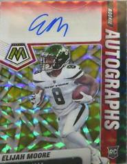 Elijah Moore [Choice Fusion Red Yellow] #RA-16 Football Cards 2021 Panini Mosaic Rookie Autographs Prices
