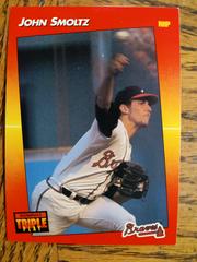 John Smoltz #172 Baseball Cards 1992 Panini Donruss Triple Play Prices