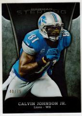 Calvin Johnson Jr. [Refractor] #70 Football Cards 2013 Bowman Sterling Prices