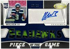 Kenneth Walker III [Gold] #PGS-KW Football Cards 2022 Panini Certified Piece of the Game Signatures Prices