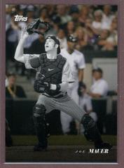 Joe Mauer [Background Color] Baseball Cards 2022 Topps Black and White Prices