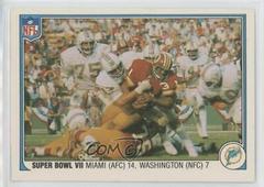 Miami 14, Wash. 7 #63 Football Cards 1983 Fleer Team Action Prices