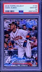 Ozzie Albies #140 Baseball Cards 2018 Topps Holiday Mega Box Prices