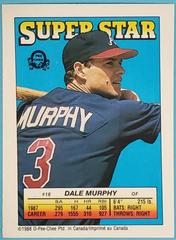 Dale Murphy, D. Evans, K. Seitzer Baseball Cards 1988 O Pee Chee Stickers Prices