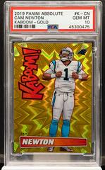 Cam Newton [Gold] #K-CN Football Cards 2019 Panini Absolute Kaboom Prices