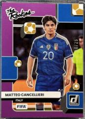 Matteo Cancellieri [Purple] #7 Soccer Cards 2022 Panini Donruss The Rookies Prices