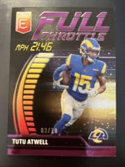 Tutu Atwell [Purple] #FT-TA Football Cards 2023 Panini Donruss Elite Full Throttle Prices
