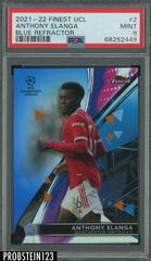 Anthony Elanga [Blue] #2 Soccer Cards 2021 Topps Finest UEFA Champions League Prices