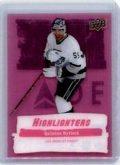 Quinton Byfield [Pink] Hockey Cards 2022 Upper Deck Highlighters Prices