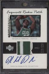 Kendrick Perkins Autograph Patch Basketball Cards 2003 UD Exquisite Collection Prices