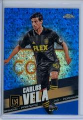 Carlos Vela [Blue Wave] Soccer Cards 2022 Topps Chrome MLS Prices