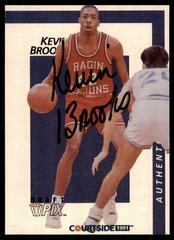 Kevin Brooks [Autograph] #7 Basketball Cards 1991 Courtside Prices