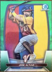 Jose Altuve [Green] Baseball Cards 2023 Bowman Chrome WBC Flag Refractor Prices