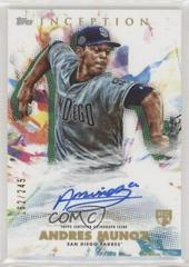 Andres Munoz #AMU Baseball Cards 2020 Topps Inception Rookies & Emerging Stars Autographs Prices