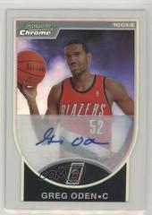 Greg Oden [Autograph Refractor] Basketball Cards 2007 Bowman Chrome Prices