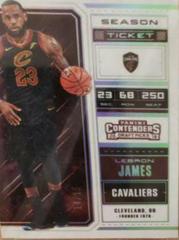 LeBron James [Dark Jersey Diamond] Basketball Cards 2018 Panini Contenders Draft Picks Prices