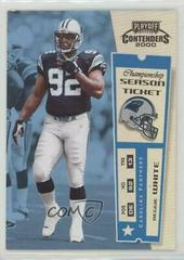 Reggie White [Championship Ticket] Football Cards 2000 Playoff Contenders Prices