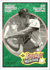 Harmon Killebrew [Emerald] #32 Baseball Cards 2005 Upper Deck Baseball Heroes Prices
