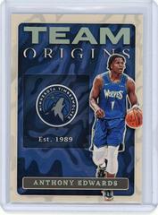 Anthony Edwards #14 Basketball Cards 2022 Panini Origins Team Prices