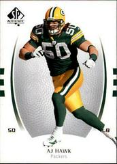 A.J. Hawk #2 Football Cards 2007 SP Authentic Prices