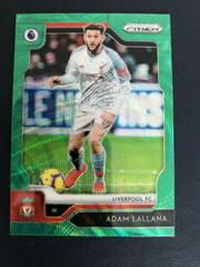 Adam Lallana [Green Wave] #95 Soccer Cards 2019 Panini Prizm Premier League Prices