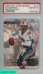 Dan Marino [Uncirculated] #112 Football Cards 2000 Collector's Edge Graded Prices