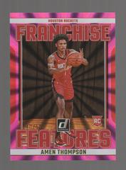 Amen Thompson [Pink] #26 Basketball Cards 2023 Panini Donruss Franchise Features Prices