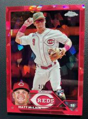 Matt McLain [Red] #USCS199 Baseball Cards 2023 Topps Chrome Update Sapphire Prices