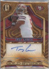Trey Lance [Platinum] Football Cards 2022 Panini Gold Standard Strike Autographs Prices