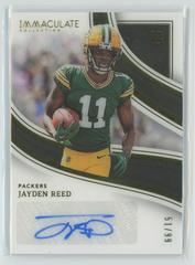 Jayden Reed #16 Football Cards 2023 Panini Immaculate Rookie Autograph Prices