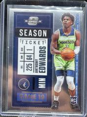 Anthony Edwards #16 Basketball Cards 2020 Panini Contenders Optic Rookies Asia Prices