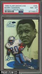 Barry Sanders Football Cards 1999 Flair Showcase Legacy Collection Prices