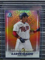Aaron Sabato Baseball Cards 2021 Bowman Chrome Mega Box Mojo Dawn of Glory Prices