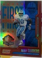 Barry Sanders [Red Zone] #9 Football Cards 2023 Panini Score First Ballot Prices
