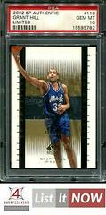 Grant Hill Limited #116 Basketball Cards 2002 SP Authentic Prices
