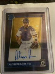Alejandro Kirk [Navy Blue Stars] Baseball Cards 2021 Panini Donruss Optic Rated Rookie Signatures Prices