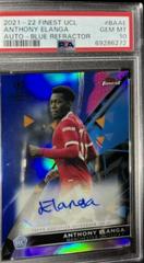 Anthony Elanga [Blue] Soccer Cards 2021 Topps Finest UEFA Champions League Autographs Prices