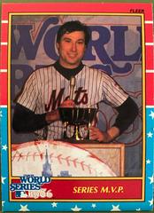 1986 World Series; Series M.V.P Baseball Cards 1987 Fleer World Series Prices