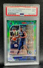 Zion Williamson [Green Flash] #258 Basketball Cards 2019 Panini Hoops Premium Stock Prices