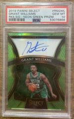 Grant Williams [Neon Green Prizm] Basketball Cards 2019 Panini Select Rookie Signatures Prices
