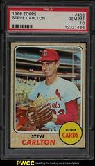 Steve Carlton #408 Baseball Cards 1968 Topps Prices